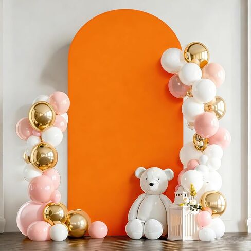 6 أقدام من قوس الخلفية Beige Arch Cover Cover Arch Cover 2-spandex spandex مغطى بغطاء الخلفية القوس جولة أغلفة الحامل Top Chiara لحفلات Ballon Birth in Kuwait
