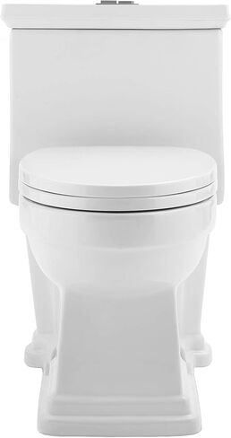 Swiss Madison Well Made Forever Swiss Madison SM-1T113 Voltaire One Piece Elongated Toilet Dual Flush 0.8/1.28 GPF, White in Saudi Arabia