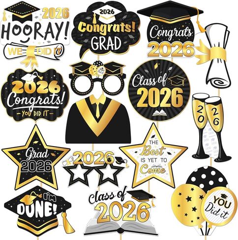 2025 تخرج الدعائم كشك صور ، فئة 2025 ، توفيات زخارف الحفلات الخريجة تشكل علامات للمدرسة الثانوية الكلية ، تهانينا مع البطاقة الكبيرة ، الأزرق الفاتح والذهبي 15 مساءً in Saudi Arabia
