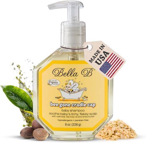 Bella B Bee Gone Cradle Cap Baby Shampoo (2-Pack), Treatment for Cradle Cap and Dry Scalp in Kuwait