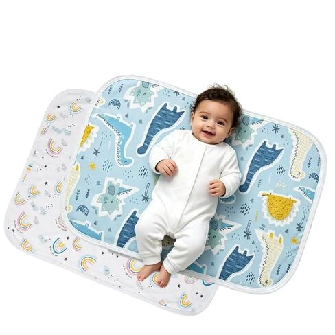 Baby Reusable Diaper Changing Pad for Home and Travel,Portable Waterproof Urine Mat… (M (19.69 x 27.56 Inch), 2P) in Saudi Arabia