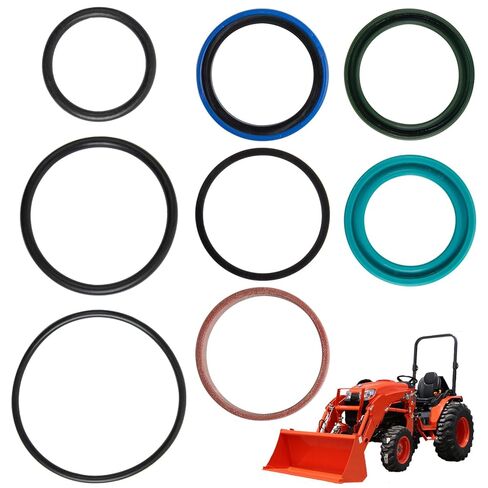 Cylinder Seal Compatible with Kubota LA703 LA723 LA764 LA765 LA805 L3130DT L3830F L4400DT L4400F L4400H Tractor Front Loader Boom & Bucket Hydraulic Rebuild Repair Kit Replaces 7J291-64400 in Saudi Arabia
