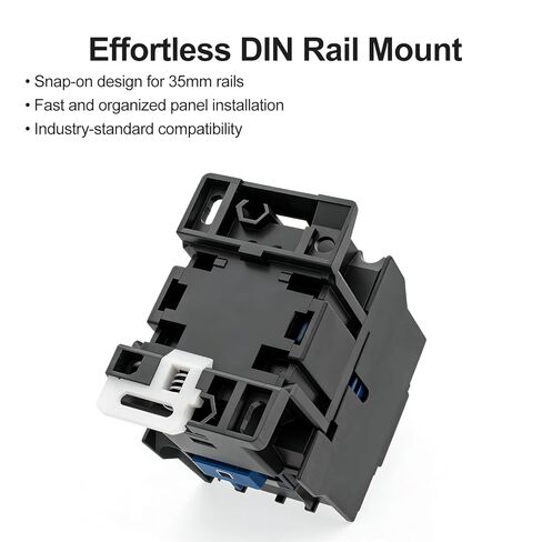 Baomain 3-Pole DC Contactor CJX2-1801 24VDC Coil, 3NO+1NC Auxiliary, 660V 3-Phase, DIN Rail Mount in Saudi Arabia