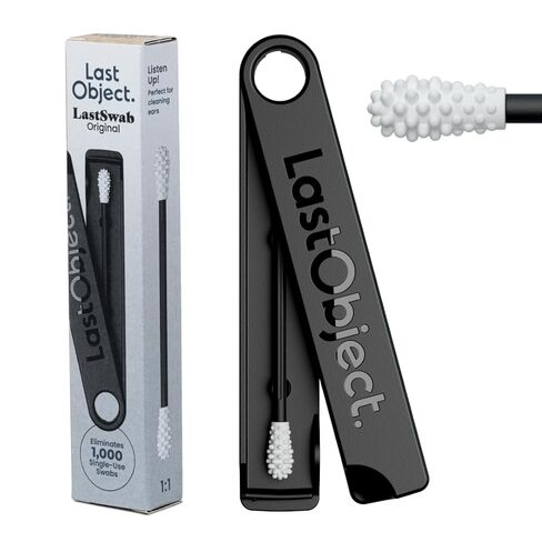LastSwab® Reusable Cotton Swabs for Gentle and Eco-Friendly Beauty Routines - The Sustainable Alternative to Single-Use Q Tips - Zero Waste & Easy to Clean - Comes with a Convenient Travel Case Holder in Saudi Arabia