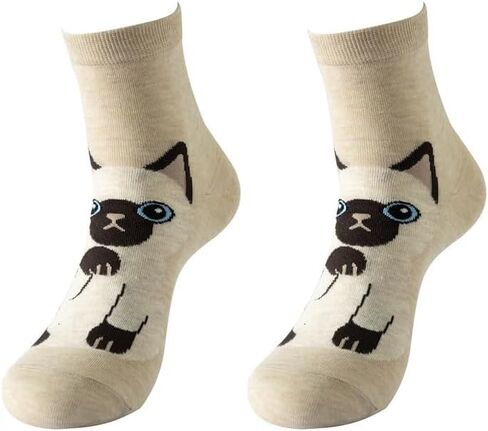 Cute Cat Ankle Sock - Single Pair, Five Styles Optional, Playful & Comfortable for Cat Lovers in Saudi Arabia