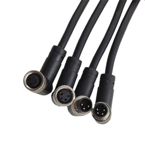 2 Meters M8 Sensor Connector Male&Female 3Pin 4Pin 2m PVC Line A Code 1Pcs(3P Female Straight) in Saudi Arabia