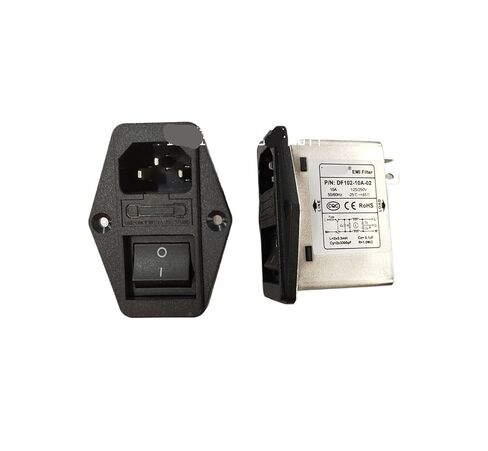 مقبس مرشح الطاقة CW2B 3A 6A 10A T AC مضاد للتدخل (DF102-10A -02 مفتاح أسود) in Kuwait