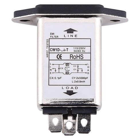 مرشح طاقة مقبس أحادي الطور 220 فولت CW1D-/10A/6A/3A-T (CW1D 10A T) in Saudi Arabia