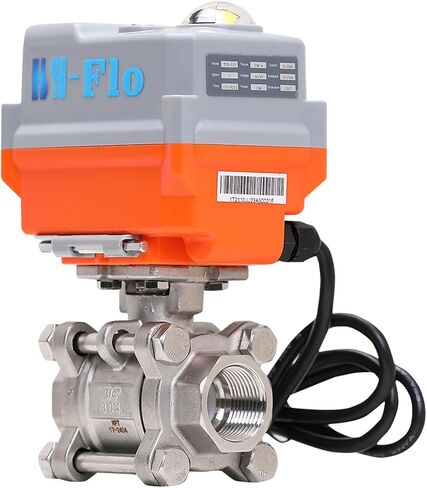 3/4" 4-20mA 24VDC 24VAC 1 Sec. Quick Response Stainless Steel Proportional Integral Control Motorized Ball Valve in Saudi Arabia
