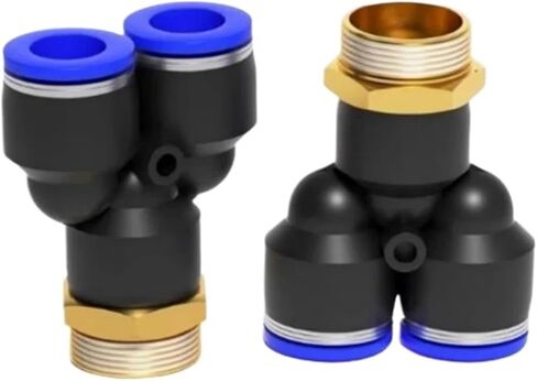10/20PCS Y-Shaped Three-Way Pneumatic Fittings Quick Connector PX4-M5 PX4-01 PX6-M5 PX6-01 PX8-01 PX10-01 PX12-01(PX10-01,10PCS) in Saudi Arabia