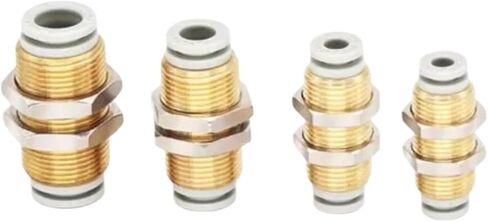 10/20PCS Panel Installation Straight Through Pneumatic Fittings Quick Connector KQ2E04-00A KQ2E08-00A KQ2E12-00A(KQ2E10-00A,10PCS) in Saudi Arabia