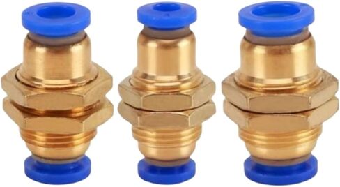 10/20PCS Partition Straight Through External Thread Pneumatic Fitting PM-04 PM-06 PM-08 PM-10 PM-12 Quickconnector(PM-10,20PCS) in Saudi Arabia