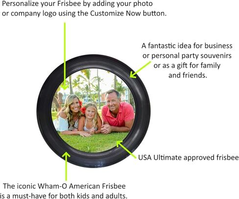 Infusion Custom Photo or Company Logo Ultimate Frisbee - 175g, 5 Colors to Choose from in Saudi Arabia