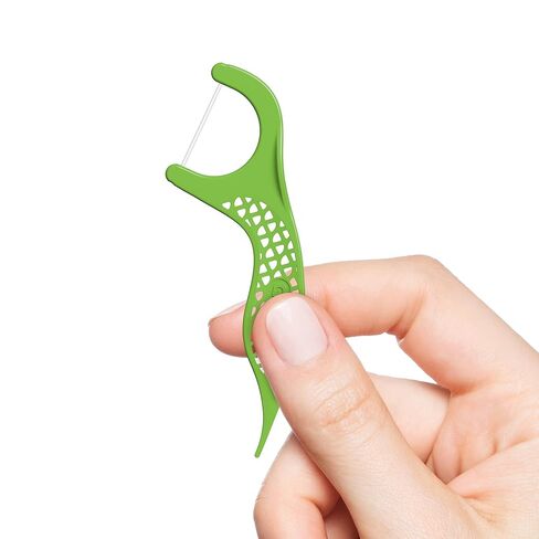 GUM Eco Clean Flosser Picks, Promotes Healthier Gums, Fresh Mint Flavor, Green, 60 Count (Pack of 3) in Saudi Arabia