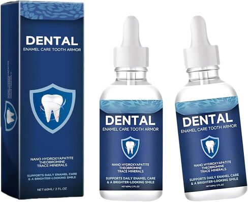 Cavity Healing Tooth Armor Liquid-Transparent Enamel Strengthening Formula with Hydroxyapatite, Enamel Support, Gum Health 2PCS，Q-ychiyanghuye2pc-01 in Saudi Arabia