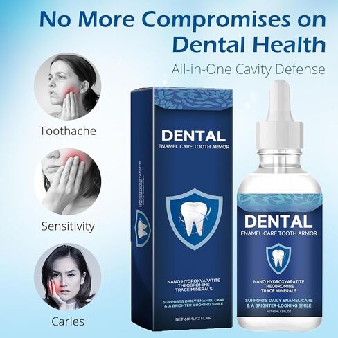 Cavity Healing Tooth Armor Liquid-Transparent Enamel Strengthening Formula with Hydroxyapatite, Enamel Support, Gum Health 2PCS，Q-ychiyanghuye2pc-01 in Saudi Arabia
