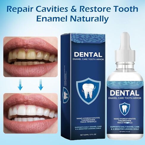 Cavity Healing Tooth Armor Liquid-Transparent Enamel Strengthening Formula with Hydroxyapatite, Enamel Support, Gum Health 2PCS，Q-ychiyanghuye2pc-01 in Saudi Arabia