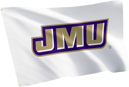 علم جامعة صبار الصحراء جيمس ماديسون - لافتة Dukes JMU مقاس 3 × 5 أقدام، عرض قماشي متين للاستخدام الداخلي والخارجي (النمط F) in Saudi Arabia