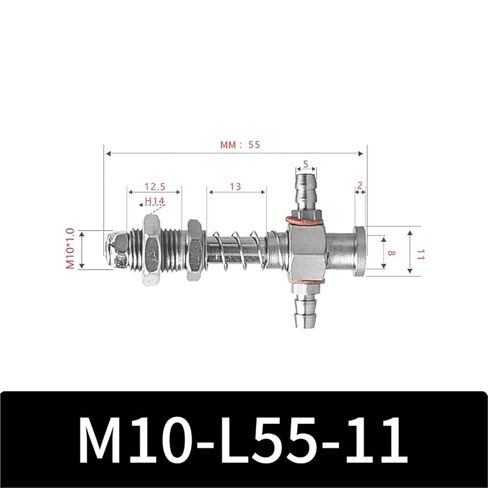 M10-11 Series Big Head Manipulator Pneuamtic Parts Fixture Rubber Sucker Pad Silicone Vacuum Suction Cup Mount(M10L-L80-11) in Saudi Arabia