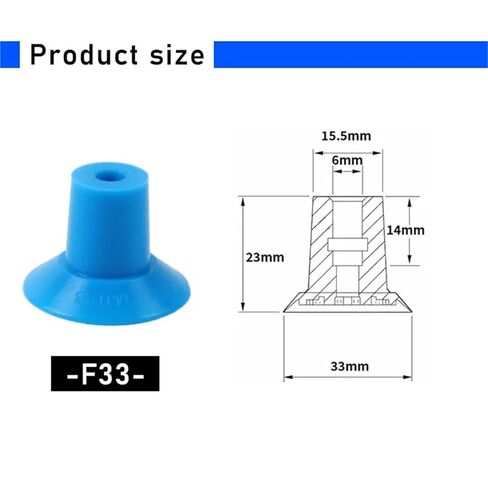 1Pcs Bag Type Packing Machine Vacuum Bag Opening Sucker PE Plastic Film Food Bag Suction Nozzle F18 F26 F33(F33) in Saudi Arabia