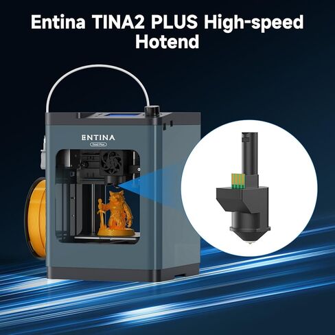 TINA2Plus Entina 3D Printer Ceramic Heating Block Hotend, 250MM/S High-Speed Printing,40S Fast Heating, Not Compatible to Other Versions of Tina2 3D Printer in Saudi Arabia