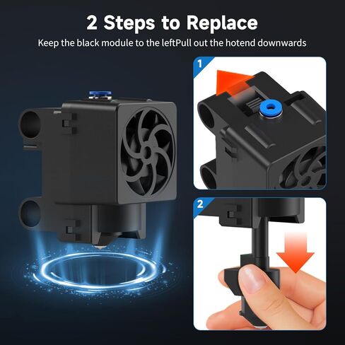 TINA2Plus Entina 3D Printer Ceramic Heating Block Hotend, 250MM/S High-Speed Printing,40S Fast Heating, Not Compatible to Other Versions of Tina2 3D Printer in Saudi Arabia