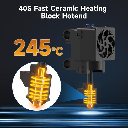 TINA2Plus Entina 3D Printer Ceramic Heating Block Hotend, 250MM/S High-Speed Printing,40S Fast Heating, Not Compatible to Other Versions of Tina2 3D Printer in Saudi Arabia