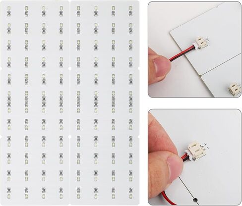 LED Backlight Board for Bambulab, 3D Printer Accessories Replacement Bambu Lab LED Back Light Board Kit with Connection Cable for Lithophane Photo Model DIY Printing Supplies in Saudi Arabia