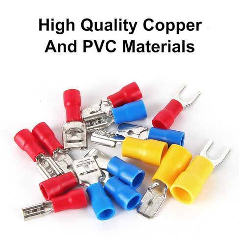 300Pcs Bullet Terminals Wire Connectors Female and Male 22-16/16-14/12-10 AWG Insulated Waterproof Terminals Male and Female Bullet Crimp Terminals Connectors kit in Saudi Arabia