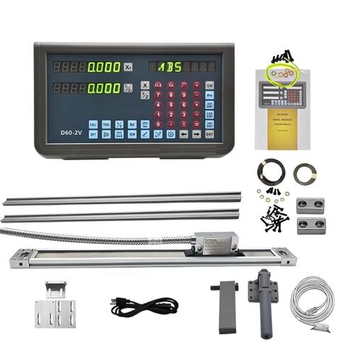 IP67 2 Axis Magnetic Scale 14" x 60"/370mm x 1500mm DRO Digital Readout 2 Axis LED Display for Lathe Machine in Saudi Arabia
