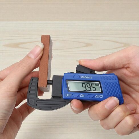 Digital Thickness Gauge Micrometer 0-12.7mm Portable Measuring Tool with Display, Inch/Metric Calipers for Mechanics and Machinist Micrometer (No Battery Included) in Saudi Arabia