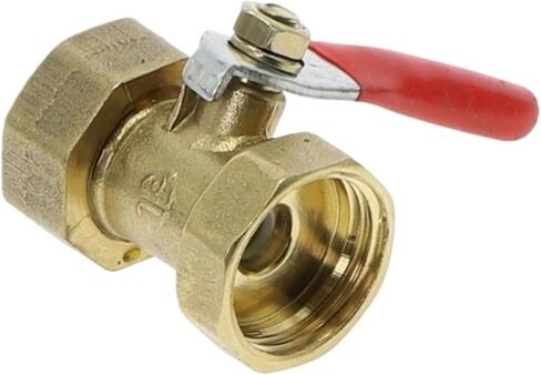 1Pc Female Thread Pneumatic Mini Ball Valve Brass Connector Joint, Copper Fitting Coupler Adapter, Water and Air 1/4 3/8 1/2 BSP(1/8") in Saudi Arabia