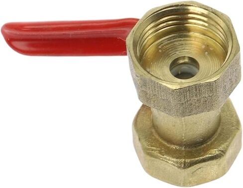 1Pc Female Thread Pneumatic Mini Ball Valve Brass Connector Joint, Copper Fitting Coupler Adapter, Water and Air 1/4 3/8 1/2 BSP(1/8") in Saudi Arabia