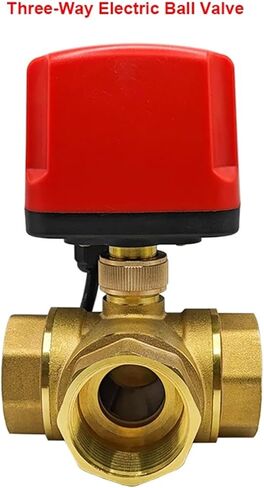 DN15-DN50 Motorized Ball Valve 2-Wire/3-Wire Two-Way/Three-Way Electric Water Valves Female Thread 12V 24V 220V 1Pcs(TWO-WAY_12VDC_CR04) in Saudi Arabia