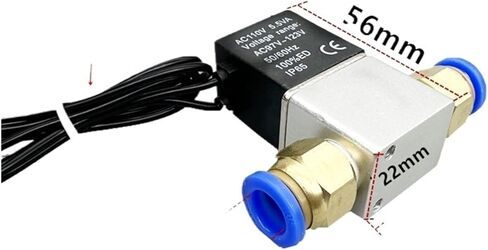2 Way Normally Closed Solenoid Valve With Pneumatic quick connector 12V 24V 110V 220V 1/4" Pneumatic Valves For CNC Air Gas Hot(NORMALLY CLOSED 24V_6MM QUICK CONNECTOR) in Saudi Arabia
