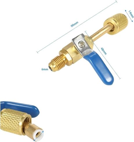 3PCS Color Coded R410A R134A Shut Valves for AC HVAC Refrigeration Charging Hoses in Saudi Arabia