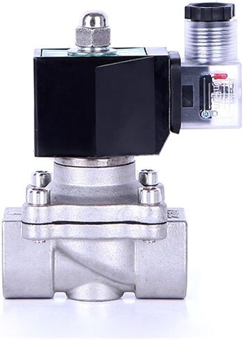 2/2 Normally Closed 12v Electric Solenoid Valve 24V 230V 24 1/2 3/4 Stainless Steel DIN Coil High Temperature 1Pcs(NPT_220VAC) in Saudi Arabia