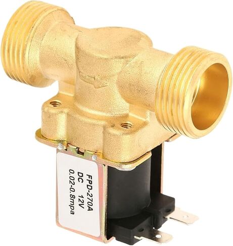 Electric Magnetic Valve Electric Valve NC Solenoid Valve DC12V G3/4 Normal Closed Brass Electric Solenoid Valve for Water in Saudi Arabia