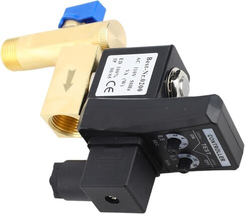 Air Compressor Drain Valve G1/2 DN15 Automatic Electronic Timed Drain Valve for Air Compressor Condensate Management(110V) in Saudi Arabia