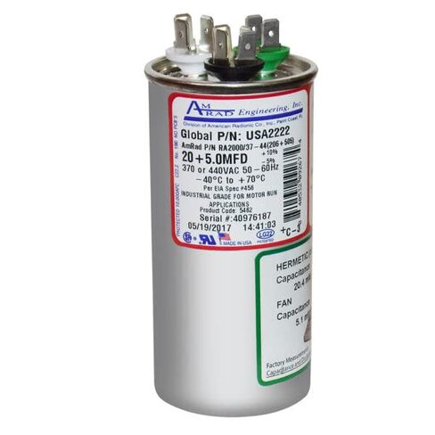 20+5 mfd 370/440 Capacitor Compatible Replacement for Dometic Duo-Therm RV Air Conditioner 3100248.073 in Saudi Arabia