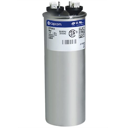 مكثف تشغيل مستدير 50 ​​mfd / 370 VAC، بديل متوافق لـ 628318-313 in Saudi Arabia