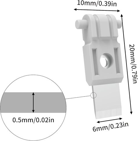 FYSETC 3D Printer Accessories for P1P X1C A1: 9Pcs Replacement Filament Cutter Silver Directly Drop in for P1S X1E A1 Mini AMS Series in Saudi Arabia