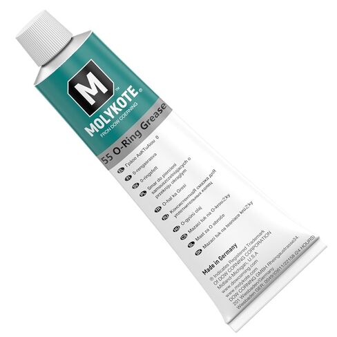 Molykote 55 O-Ring Grease 100g مادة تشحيم تستخدم لحماية وتليين الأختام مثل الحلقات O لمنع التسرب وإطالة عمر الختم، ومقاومة التآكل لدرجات الحرارة العالية والمنخفضة in Kuwait