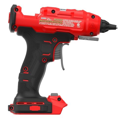 مسدس الغراء الساخن V20 من CRAFTSMAN بالحجم الكامل، مجموعة مسدس الغراء اللاسلكي والعصي مع ضوء LED، وفوهات ومفتاح ربط قابلين للتبديل، وصينية غمس قابلة للسحب، تسخين سريع، وقت تشغيل طويل، أداة فقط (CMGL200B) in Kuwait