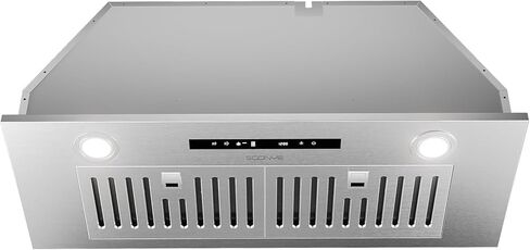 SOONYE Range Hood 30 inch, Insert Range hood 600 CFM Kitchen Vent Stove Hood with 3 Speed Gesture Sensor Touch Control with Remote, Permanent Baffle Filter, Ducted/Ductless Convertible in Saudi Arabia