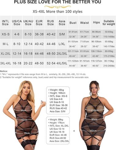 Women's Sexy Lingerie Dress with Garter Sheer Mesh Halter Dress Backless Elastic Slim Nightgown Sleepwear with Thong in Saudi Arabia