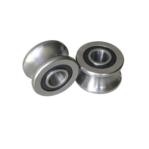 2 Pcs U22 U-Groove Bearing line Walking Guide Track Roller 8x22.5x14.5x13.5mm in Saudi Arabia