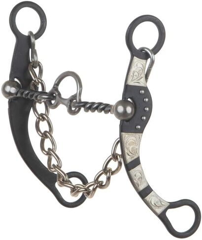 Twisted Wire Cricket Port Bit with German Silver Bars N/A 71/2 in Saudi Arabia