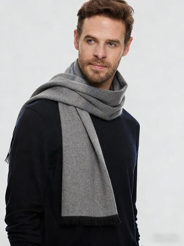 Mens Scarf Cashmere Feel Warm Scarves Shawl Long Winter Scarf for Men Cold Weather in Saudi Arabia