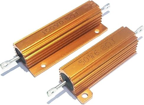خرطوم تبريد زيت الماء، مقاوم ملفوف بهيكل من الألومنيوم 100 وات 1 ك - 100 ك أوم RX24 ذهبي (100 وات - 5 ك أوم) in Saudi Arabia